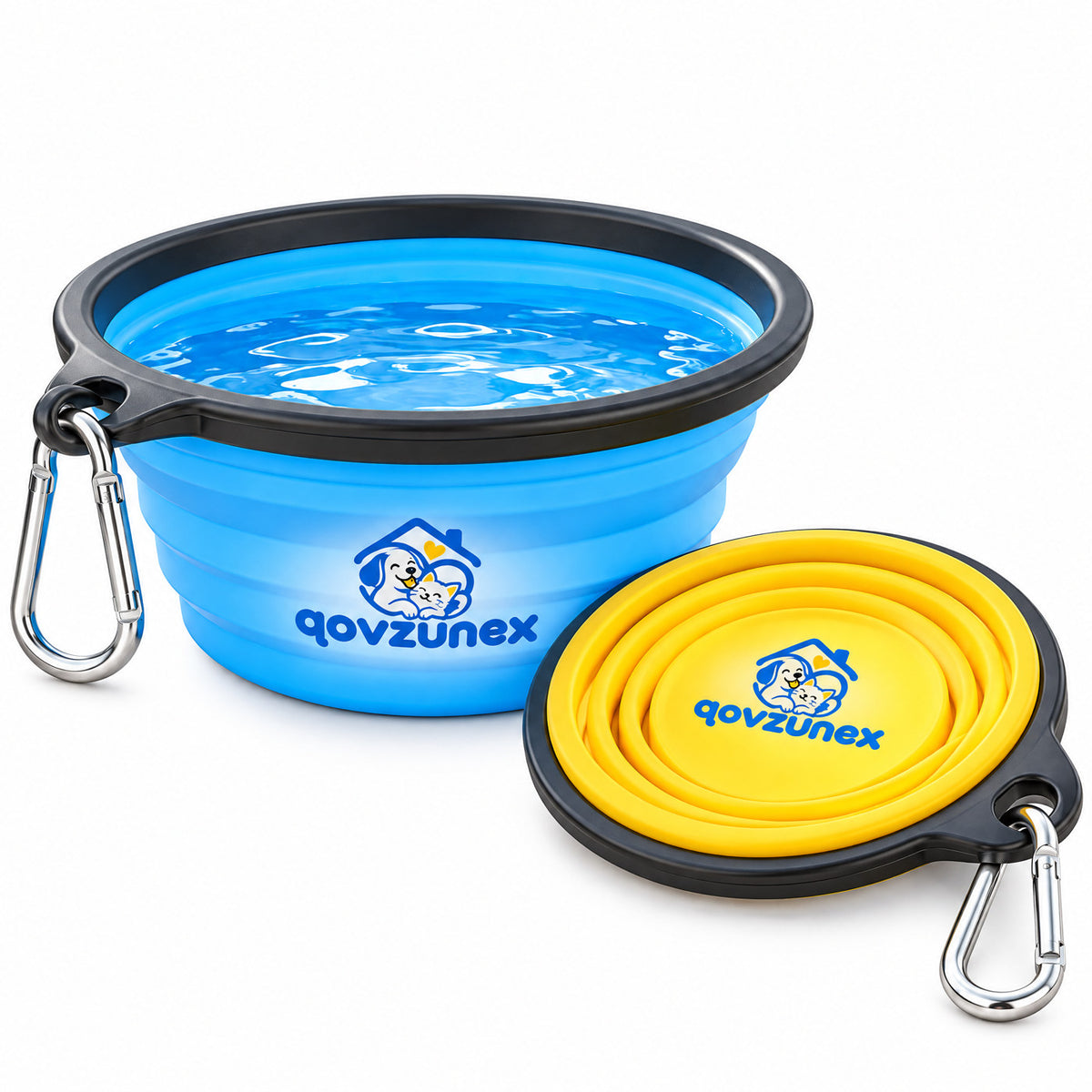 qovzunex Collapsible Pet Travel Bowl — product view