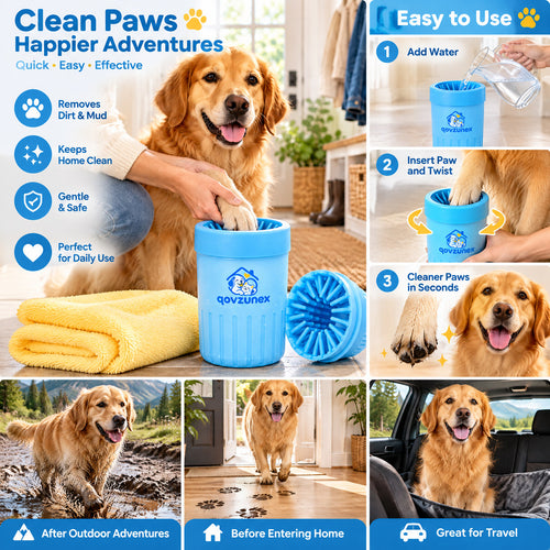 qovzunex Dog Paw Cleaning Cup — product features