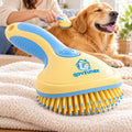 qovzunex Comfort-Grip Dog Grooming Brush — pet and home setting