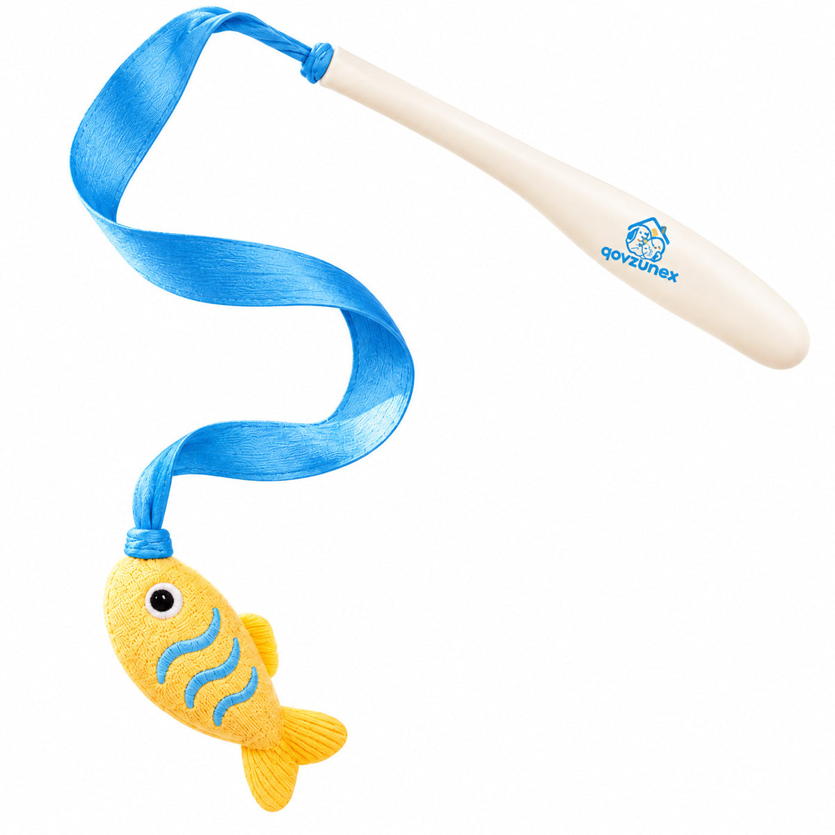 qovzunex Fish & Ribbon Cat Teaser Wand — product view