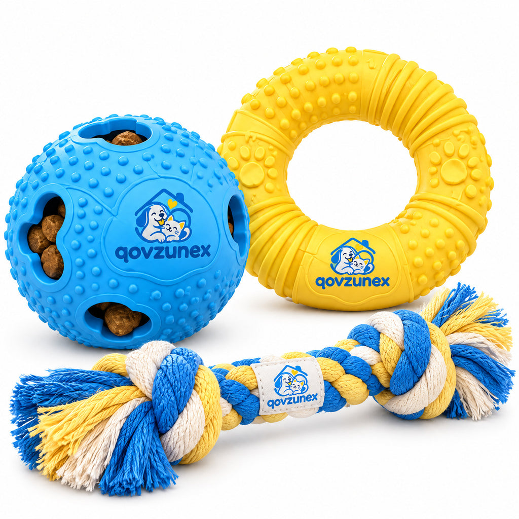 qovzunex 3-Piece Dog Toy Set — product view